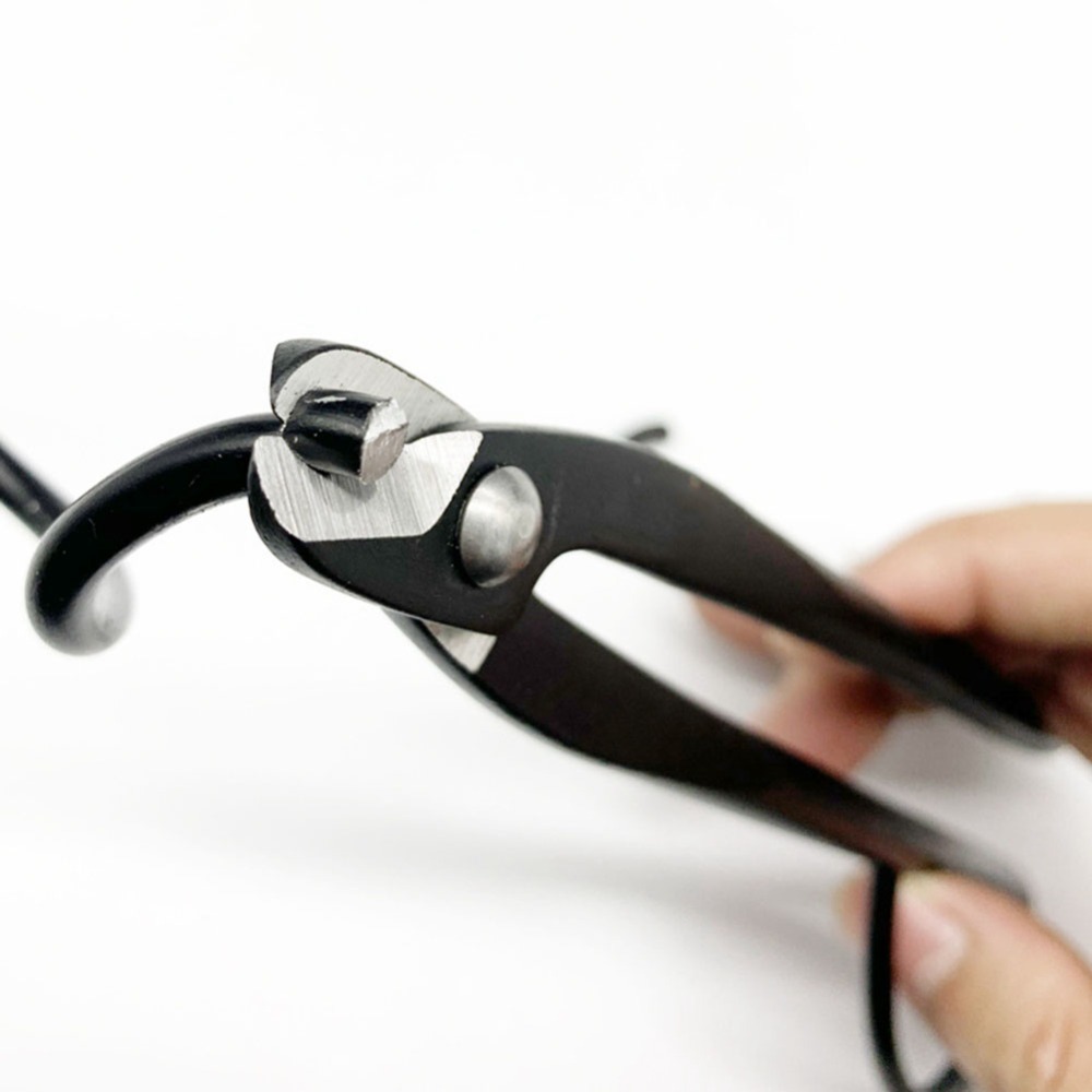 Concave Branch Cutter - 耐久性のある合金鋼製剪定ばさみ 黒色の凹型刃 枝切り用 丸型刃 人間工学に基づいたハンドル 盆栽用はさみ