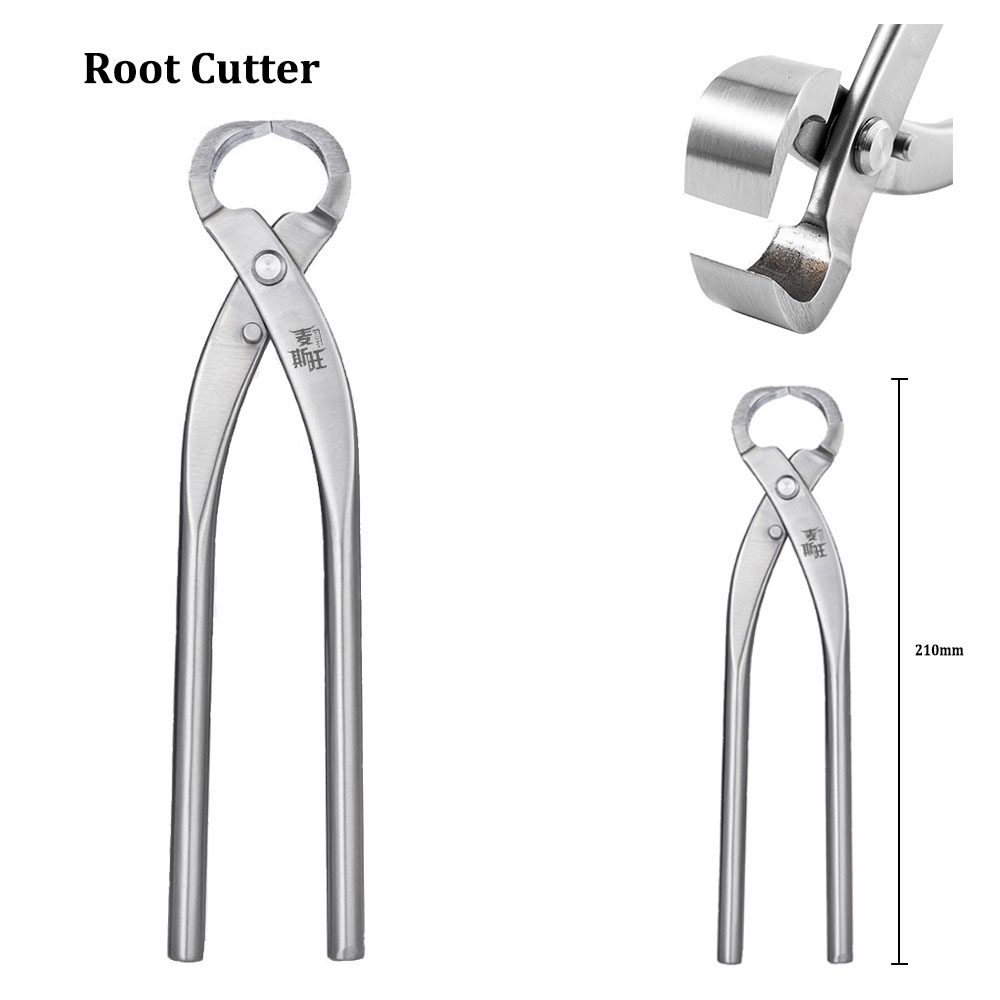 Concave Branch Cutter - 210mm ルートカッター 枝切りカッター ストレートエッジカッター 5Cr15MoV鋼 盆栽ツール
