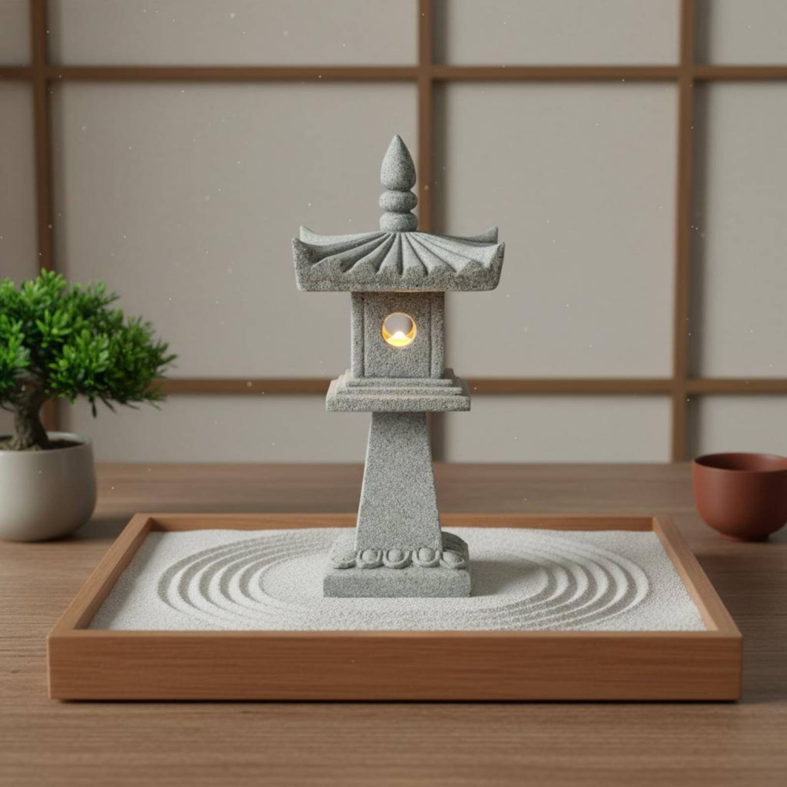 ミニチュア石灯籠アンティーク仕上げ盆栽飾り静寂の庭塔完璧な贈 - Bonsai Garden Ornaments のレビューと価格