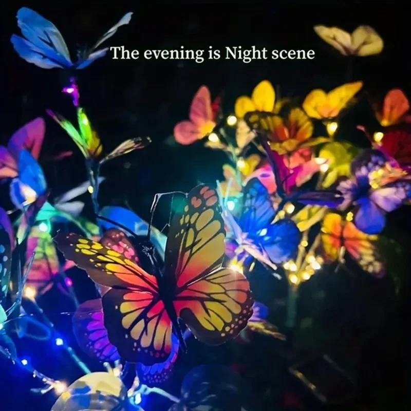 ソーラー LED バタフライガーデンライト防水カラフルな屋外 - Bonsai Garden Ornaments のレビューと価格