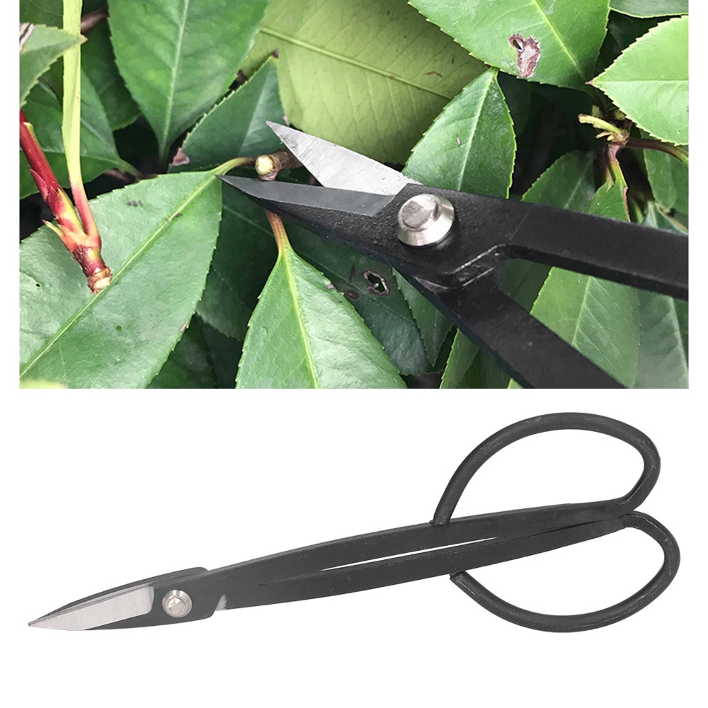 ステンレス鋼盆栽はさみバタフライハンドル黒植物枝鋏軽量剪定は - Concave Branch Cutter のレビューと価格