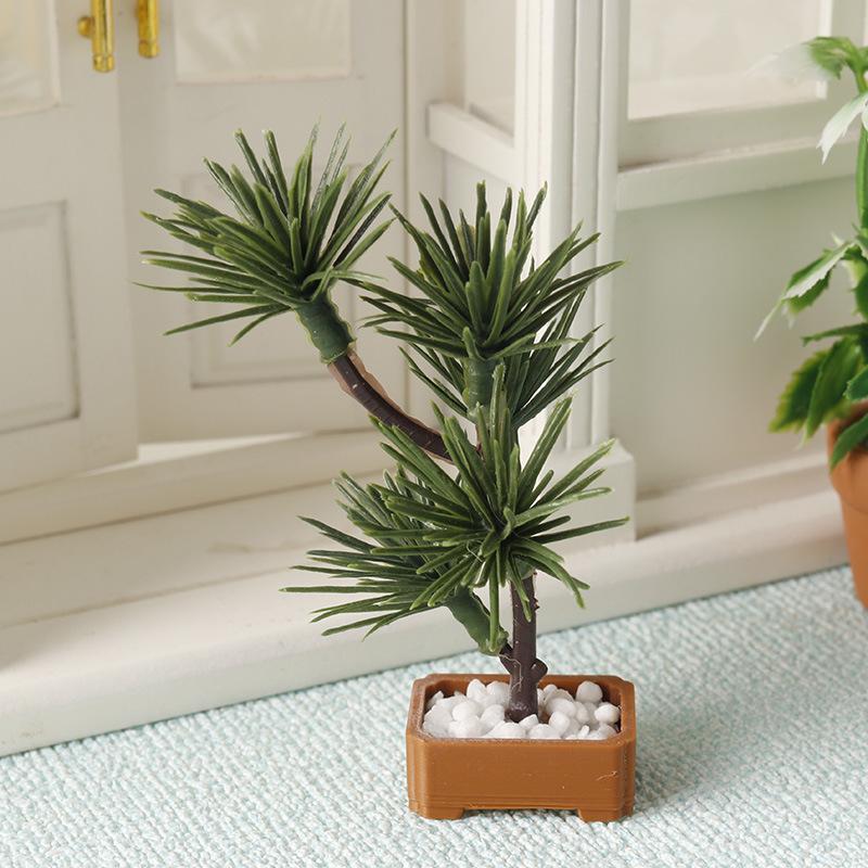 1 個 1/12 ドールハウスシミュレーション松の木緑植物盆 - Bonsai Garden Ornaments のレビューと価格