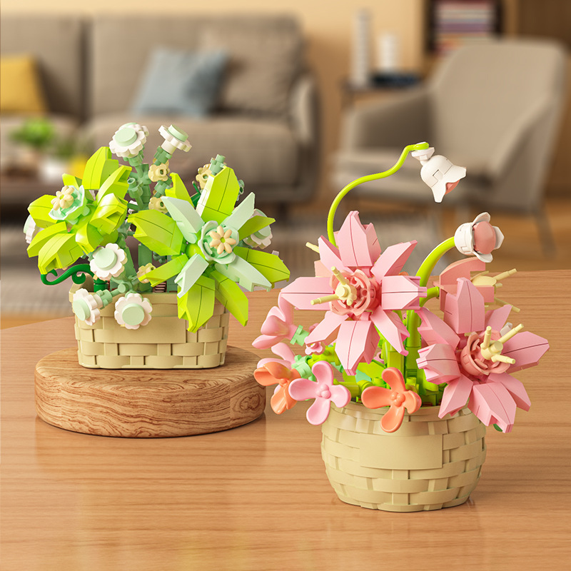 DIY MOC 鉢植えローズヒマワリ植物多肉植物盆栽庭園ロマ - Bonsai Garden Experts のレビューと価格